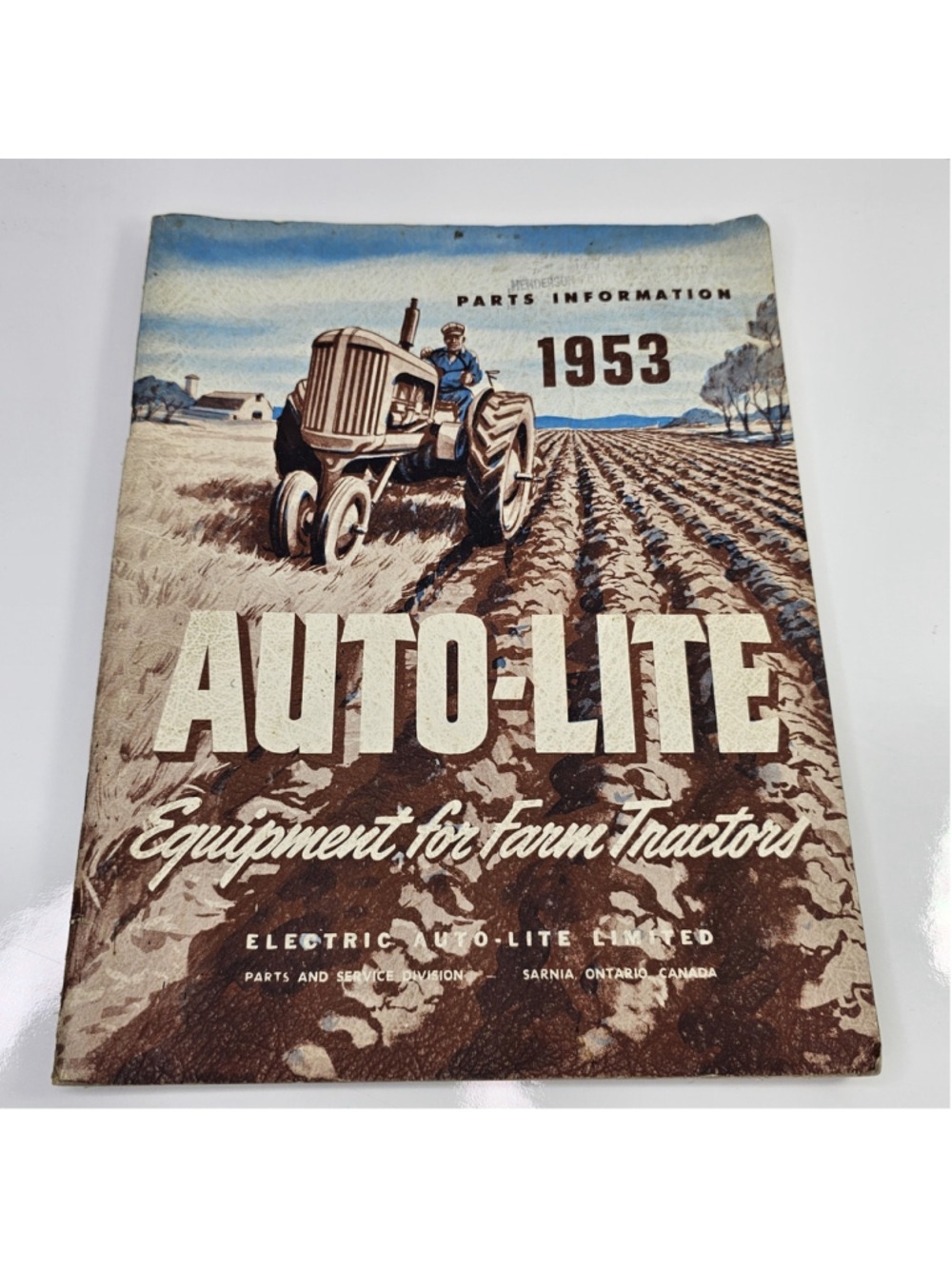 1953 Auto-Lite Farm Tractor Service Parts Catalog 1935-53 Models Canada S-32 DC